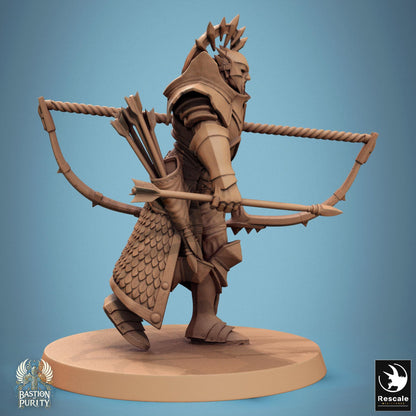 Aeterna Infantry - Archers - Resin Miniature - Tabletop miniature - Fantasy Miniature - 32mm - D&D - Sci-fi Miniature - Papsikel DnD