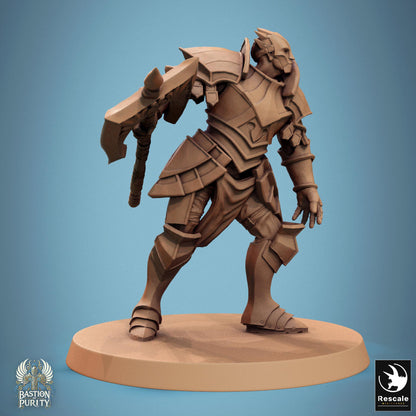 Aeterna Infantry - Warriors - Resin Miniature - Tabletop miniature - Fantasy Miniature - 32mm - D&D - Sci-fi Miniature - Papsikel DnD