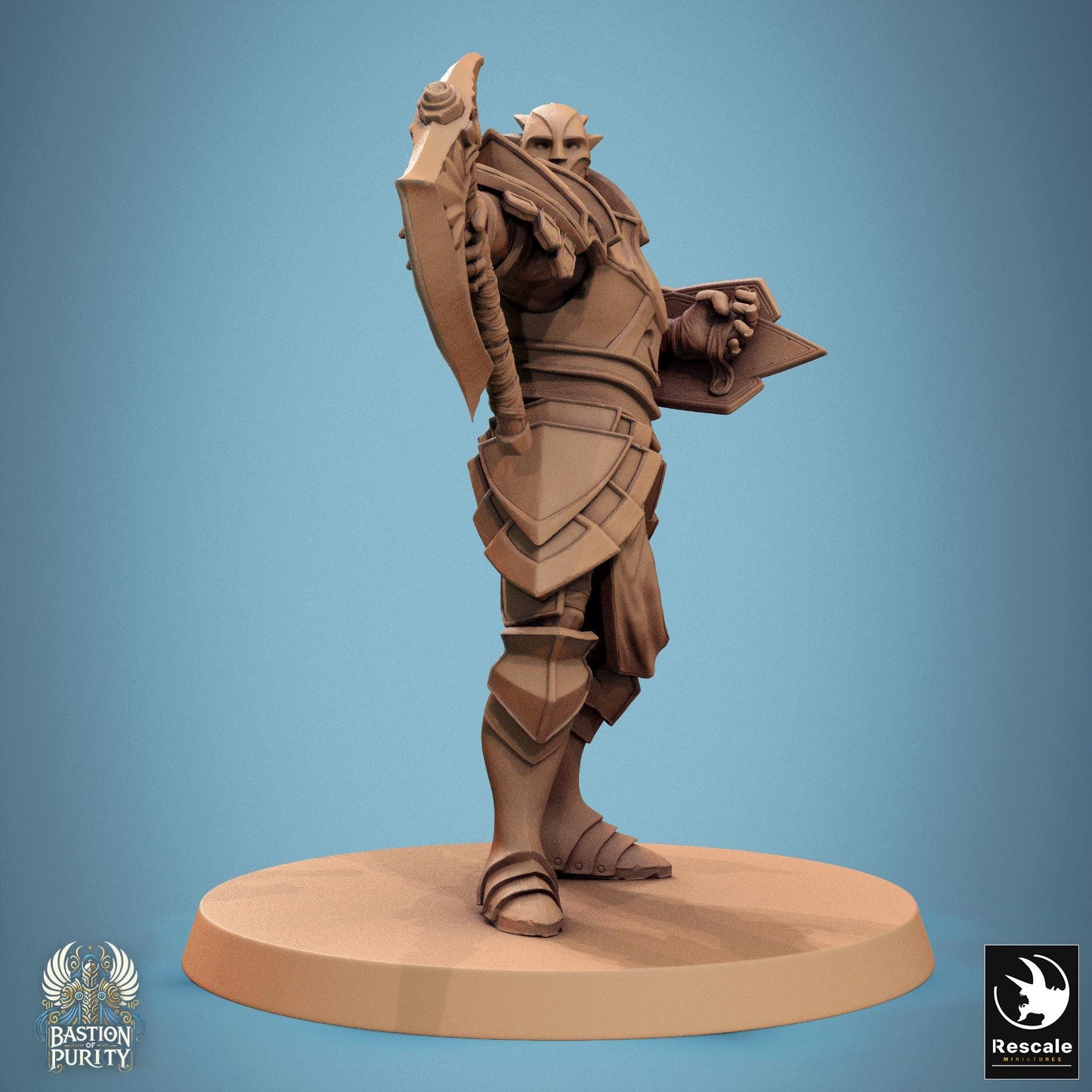 Aeterna Infantry - Warriors 1 - Resin Miniature - Tabletop miniature - Fantasy Miniature - 32mm - D&D - Sci-fi Miniature - Rescale DnD