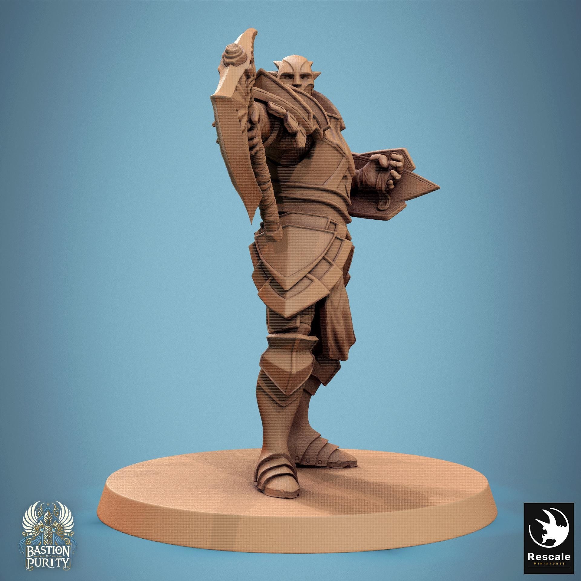 Aeterna Infantry - Warriors 1 - Resin Miniature - Tabletop miniature - Fantasy Miniature - 32mm - D&D - Sci-fi Miniature - Rescale DnD