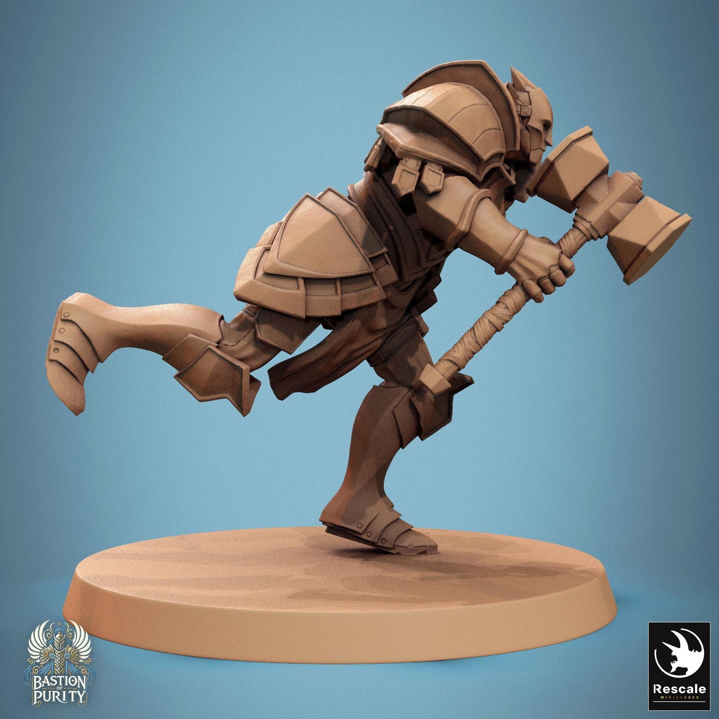 Aeterna Infantry - Warriors  -  Resin Miniature - Tabletop  miniature - Fantasy Miniature - 32mm - D&D -  Sci-fi Miniature - Papsikel DnD