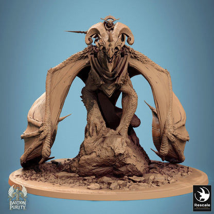Astralyon Dragon  - Hollowed -  Resin Miniature - Tabletop  miniature - Fantasy Miniature - 32mm - D&D -  Sci-fi Miniature - Rescale