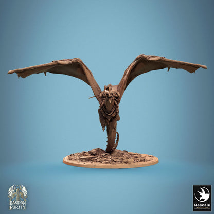 Astralyon Dragon  - Hollowed -  Resin Miniature - Tabletop  miniature - Fantasy Miniature - 32mm - D&D -  Sci-fi Miniature - Rescale