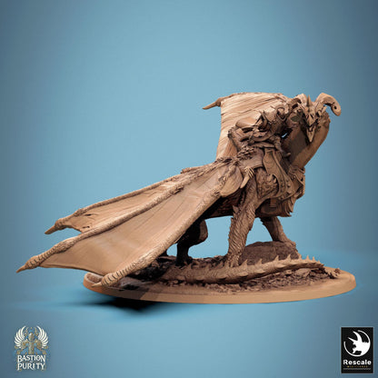 Astralyon Dragon  - Hollowed -  Resin Miniature - Tabletop  miniature - Fantasy Miniature - 32mm - D&D -  Sci-fi Miniature - Rescale DnD