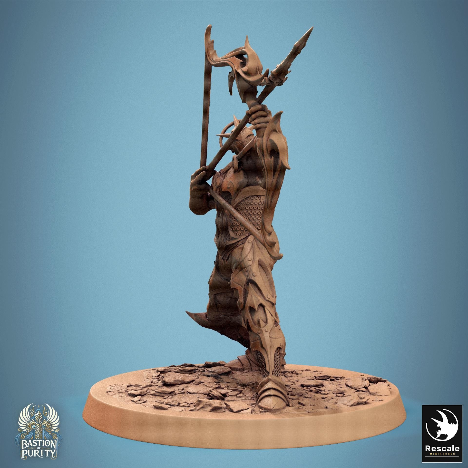 Sentinel Of Aetherium - Resin Miniature - Tabletop miniature - Fantasy Miniature - 32mm - D&D - Sci-fi Miniature - rescale DnD