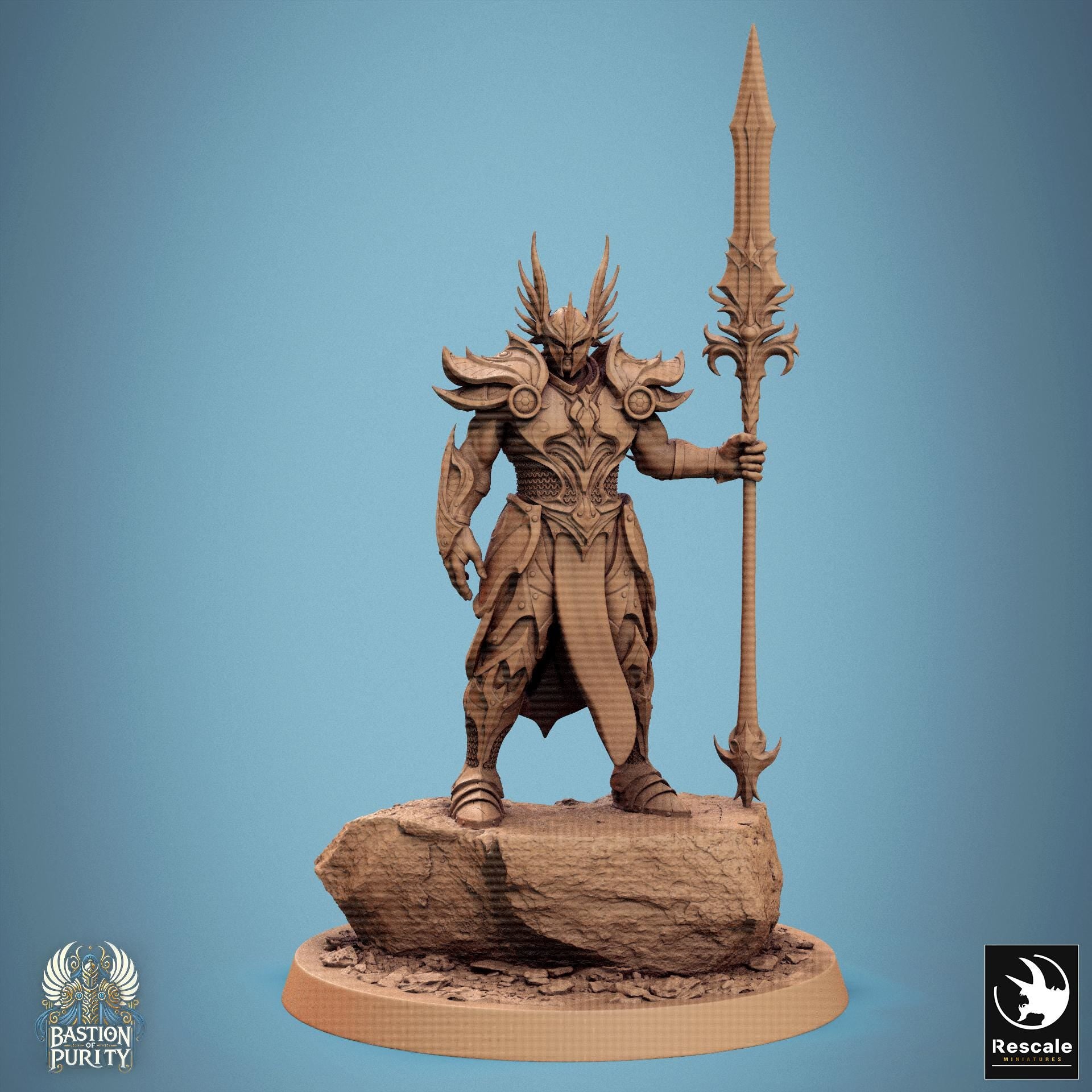 Sentinel Of Aetherium - Resin Miniature - Tabletop miniature - Fantasy Miniature - 32mm - D&D - Sci-fi Miniature - rescale DnD