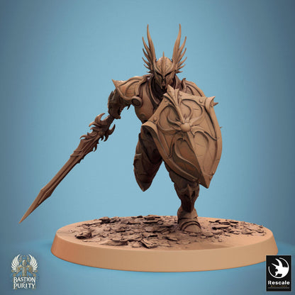 Sentinel Of Aetherium - Resin Miniature - Tabletop miniature - Fantasy Miniature - 32mm - D&D - Sci-fi Miniature - rescale DnD