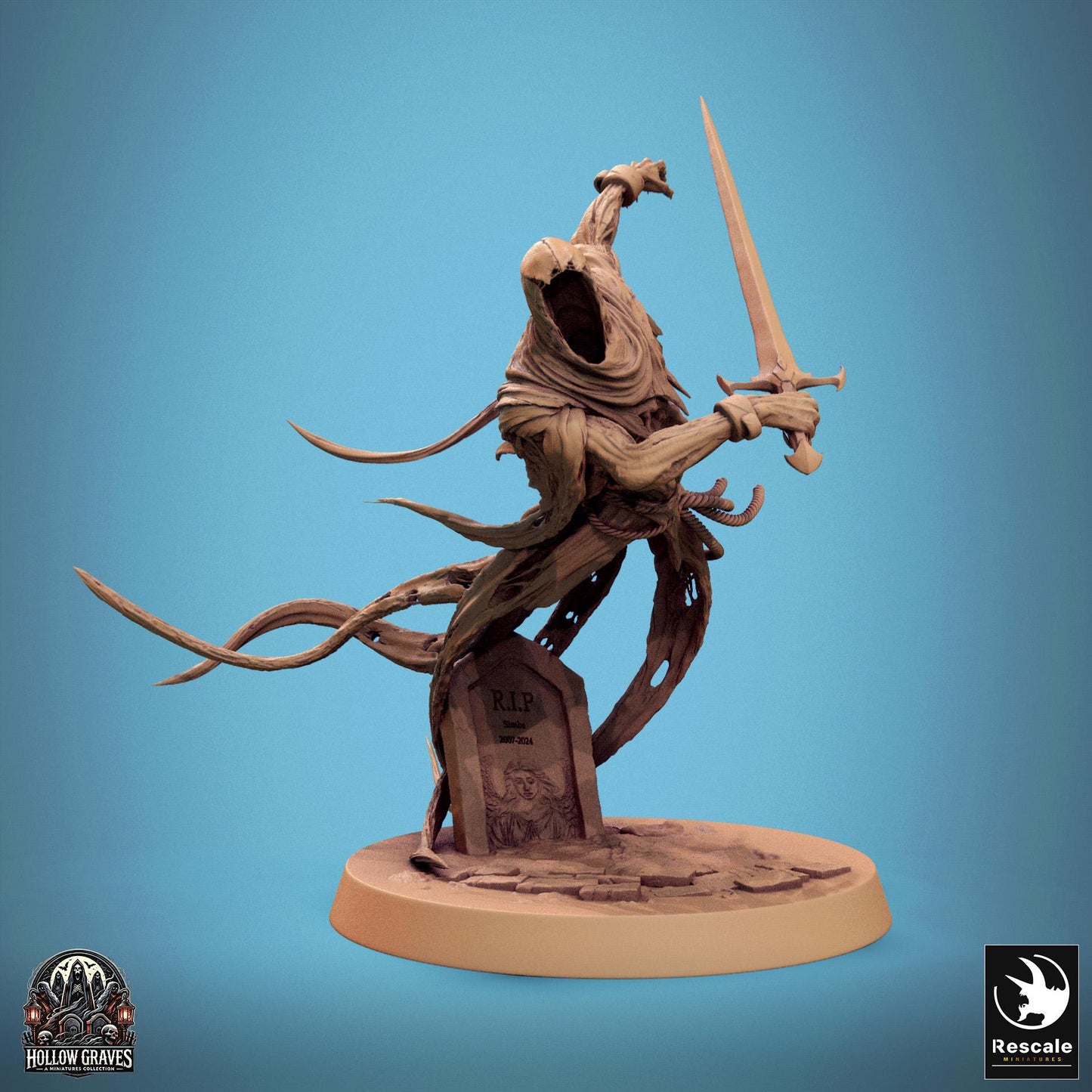 Death Ghost 1 - Resin Miniature - Tabletop miniature - Fantasy Miniature - 32mm - D&D - Sci-fi Miniature - Rescale DnD