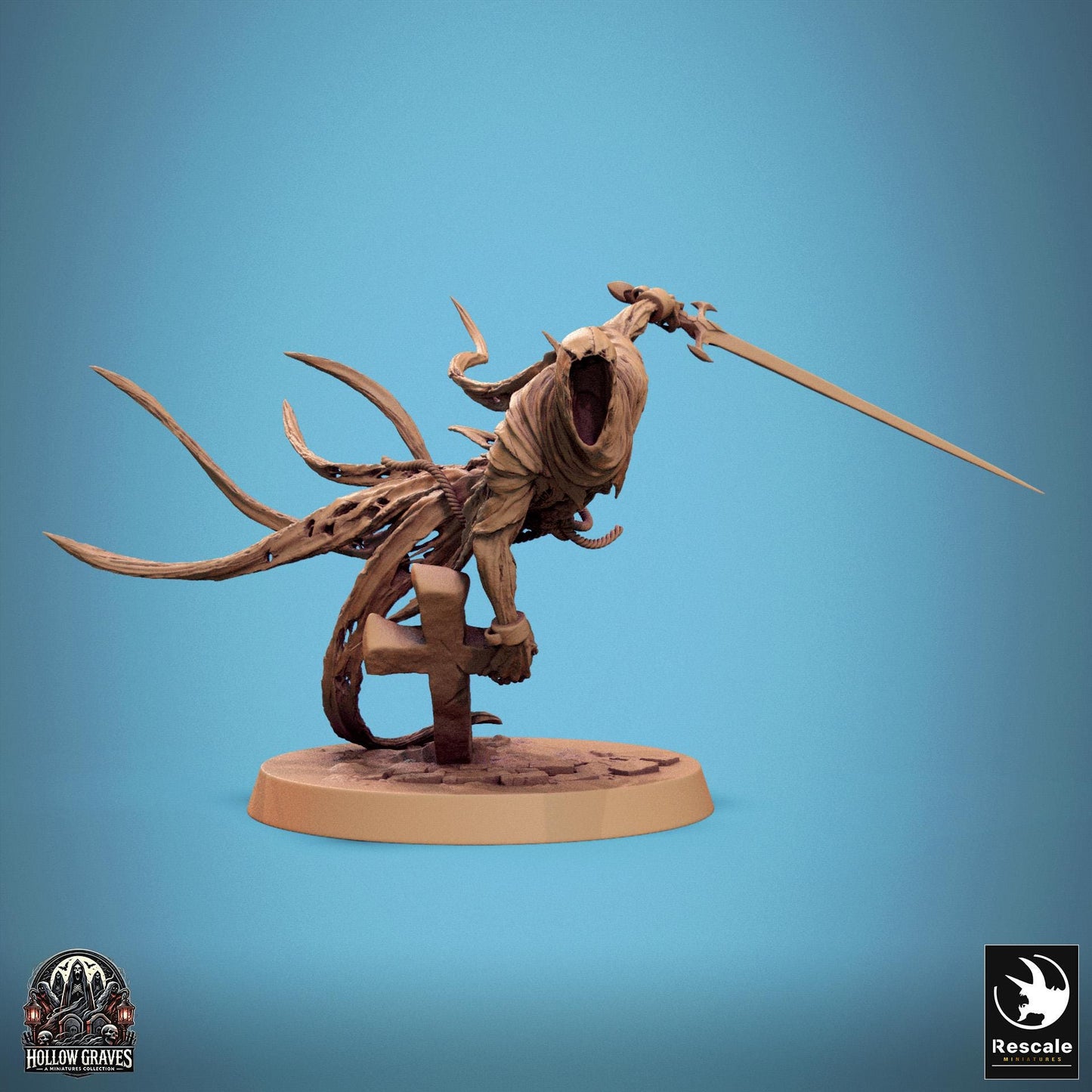 Death Ghost 1 - Resin Miniature - Tabletop miniature - Fantasy Miniature - 32mm - D&D - Sci-fi Miniature - Rescale DnD