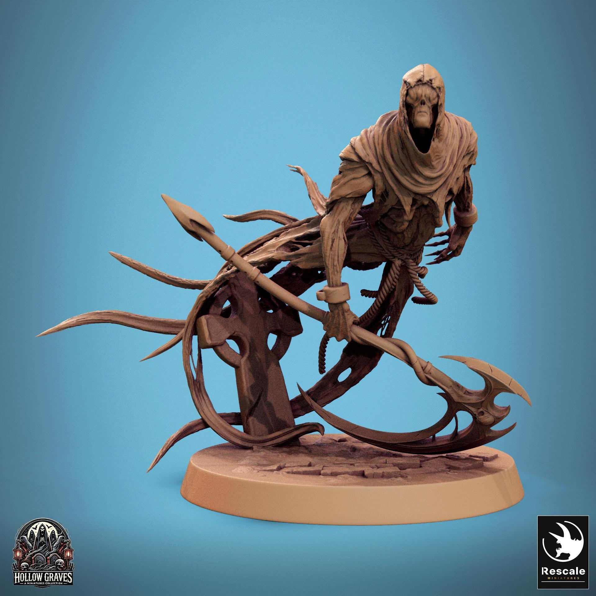 Death Ghost 1 - Resin Miniature - Tabletop miniature - Fantasy Miniature - 32mm - D&D - Sci-fi Miniature - Rescale DnD