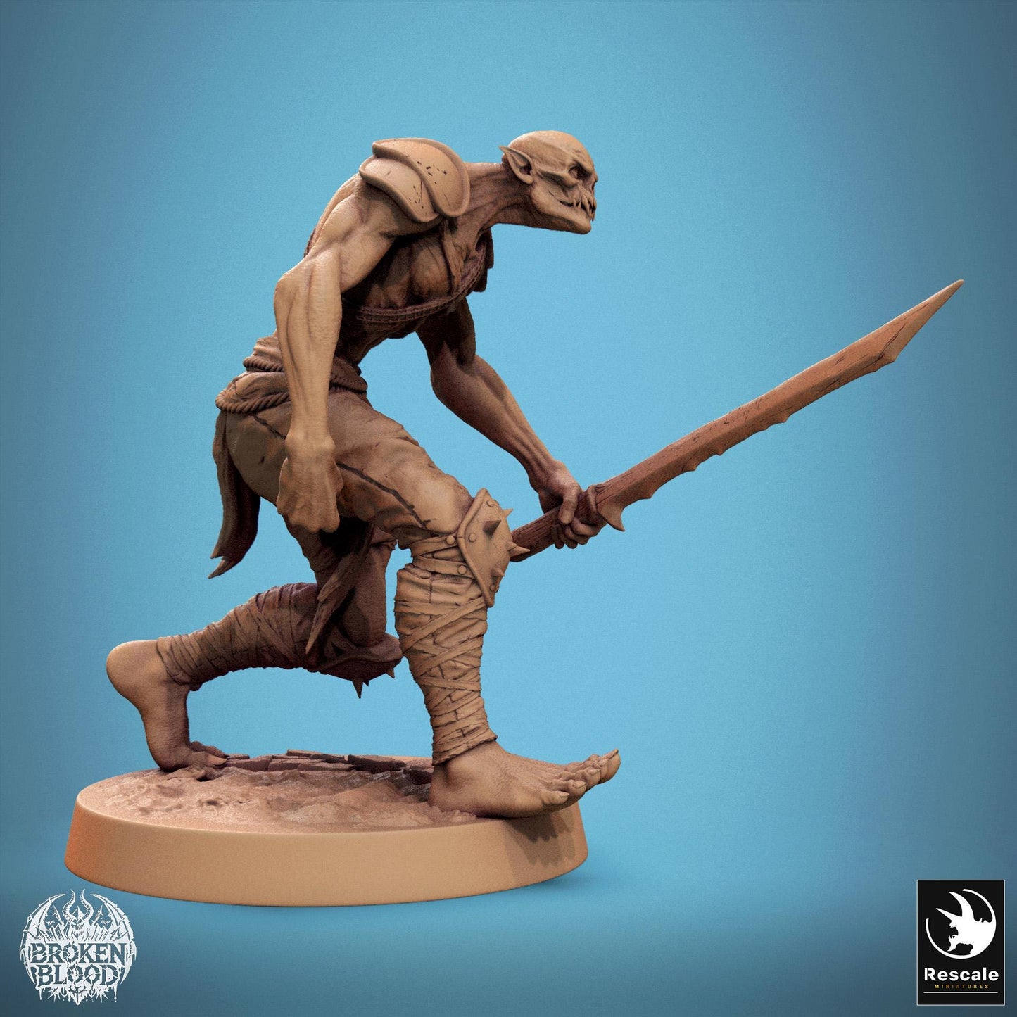 Ghoul Ravager 1 - Resin Miniature - Tabletop miniature - Fantasy Miniature - 32mm - D&D - Sci-fi Miniature - Papsikel DnD