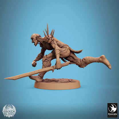 Ghoul Ravager 1 - Resin Miniature - Tabletop miniature - Fantasy Miniature - 32mm - D&D - Sci-fi Miniature - Papsikel DnD