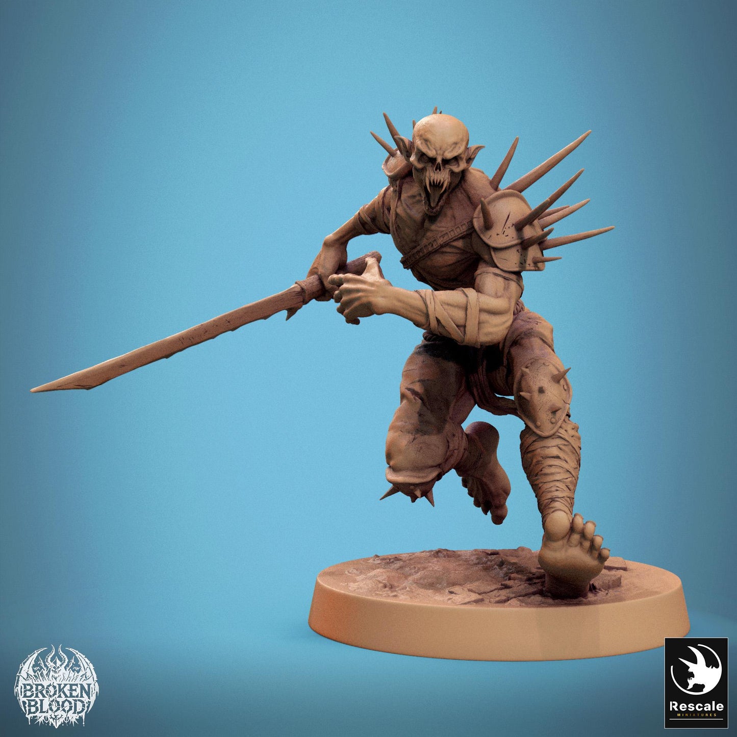 Ghoul Ravager 2 -  Resin Miniature - Tabletop  miniature - Fantasy Miniature - 32mm - D&D -  Sci-fi Miniature - Papsikel DnD