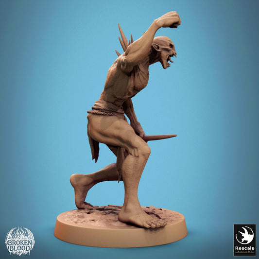 Ghoul Savage 1 -  Resin Miniature - Tabletop  miniature - Fantasy Miniature - 32mm - D&D -  Sci-fi Miniature - Papsikel DnD