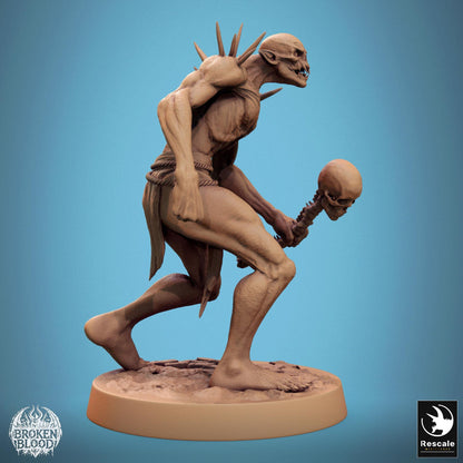 Ghoul Savage 1 - Resin Miniature - Tabletop miniature - Fantasy Miniature - 32mm - D&D - Sci-fi Miniature - Papsikel DnD