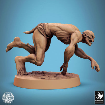Ghoul Savage 1 - Resin Miniature - Tabletop miniature - Fantasy Miniature - 32mm - D&D - Sci-fi Miniature - Papsikel DnD
