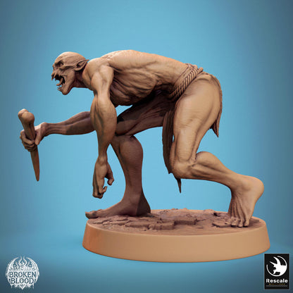 Ghoul Savage 2 - Resin Miniature - Tabletop miniature - Fantasy Miniature - 32mm - D&D - Sci-fi Miniature - Papsikel DnD