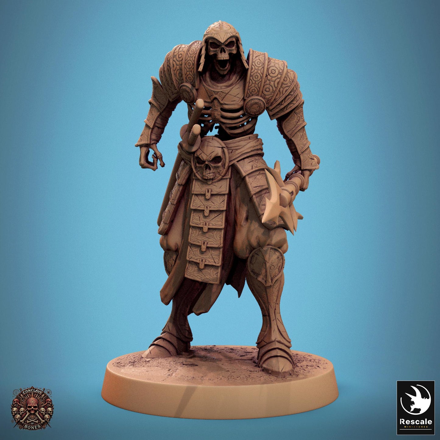 Oriental Skeletons 1 -  Resin Miniature - Tabletop  miniature - Fantasy Miniature - 32mm - D&D -  Sci-fi Miniature - Rescale DnD