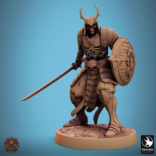 Oriental Skeletons 2 -  Resin Miniature - Tabletop  miniature - Fantasy Miniature - 32mm - D&D -  Sci-fi Miniature - Rescale DnD