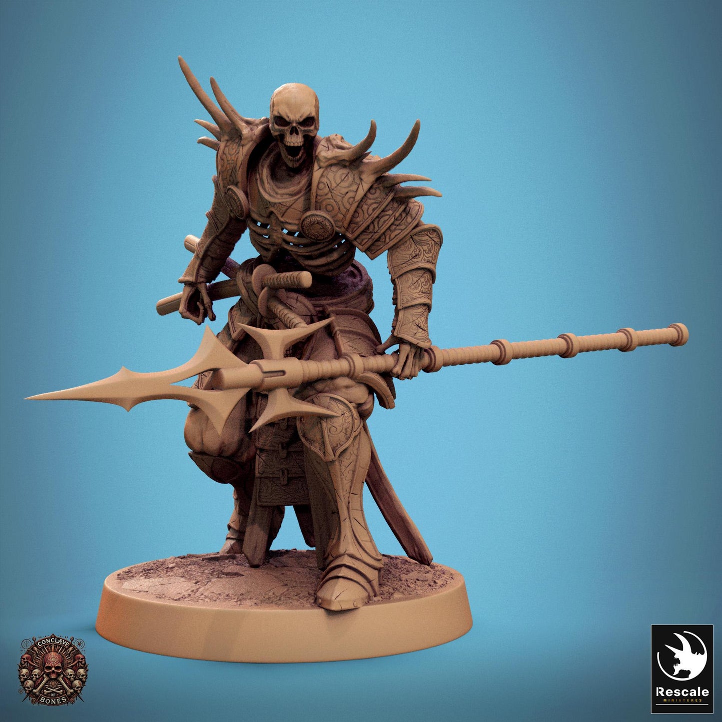 Oriental Skeletons 2 - Resin Miniature - Tabletop miniature - Fantasy Miniature - 32mm - D&D - Sci-fi Miniature - Rescale DnD