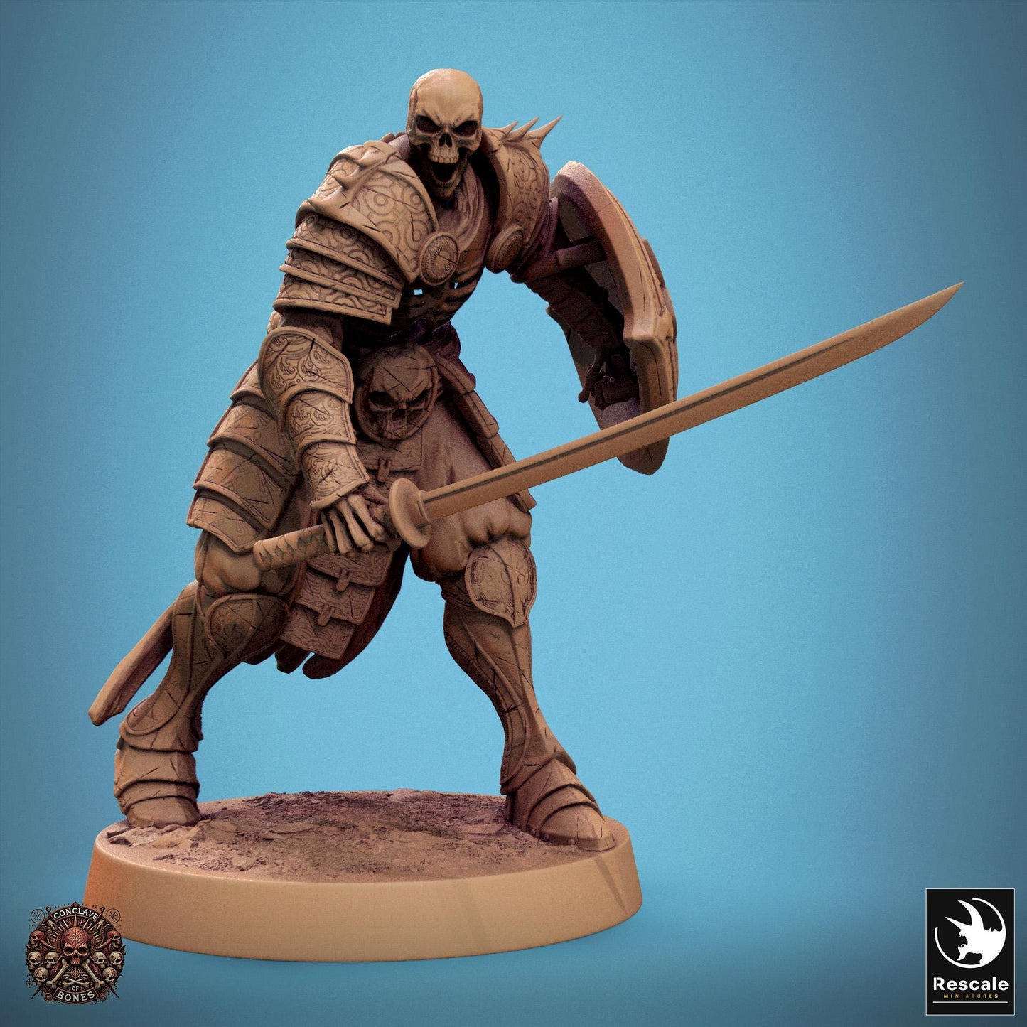 Oriental Skeletons 2 - Resin Miniature - Tabletop miniature - Fantasy Miniature - 32mm - D&D - Sci-fi Miniature - Rescale DnD