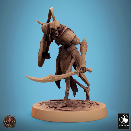 Persian Skeletons 2 -  Resin Miniature - Tabletop  miniature - Fantasy Miniature - 32mm - D&D -  Sci-fi Miniature - Rescale DnD