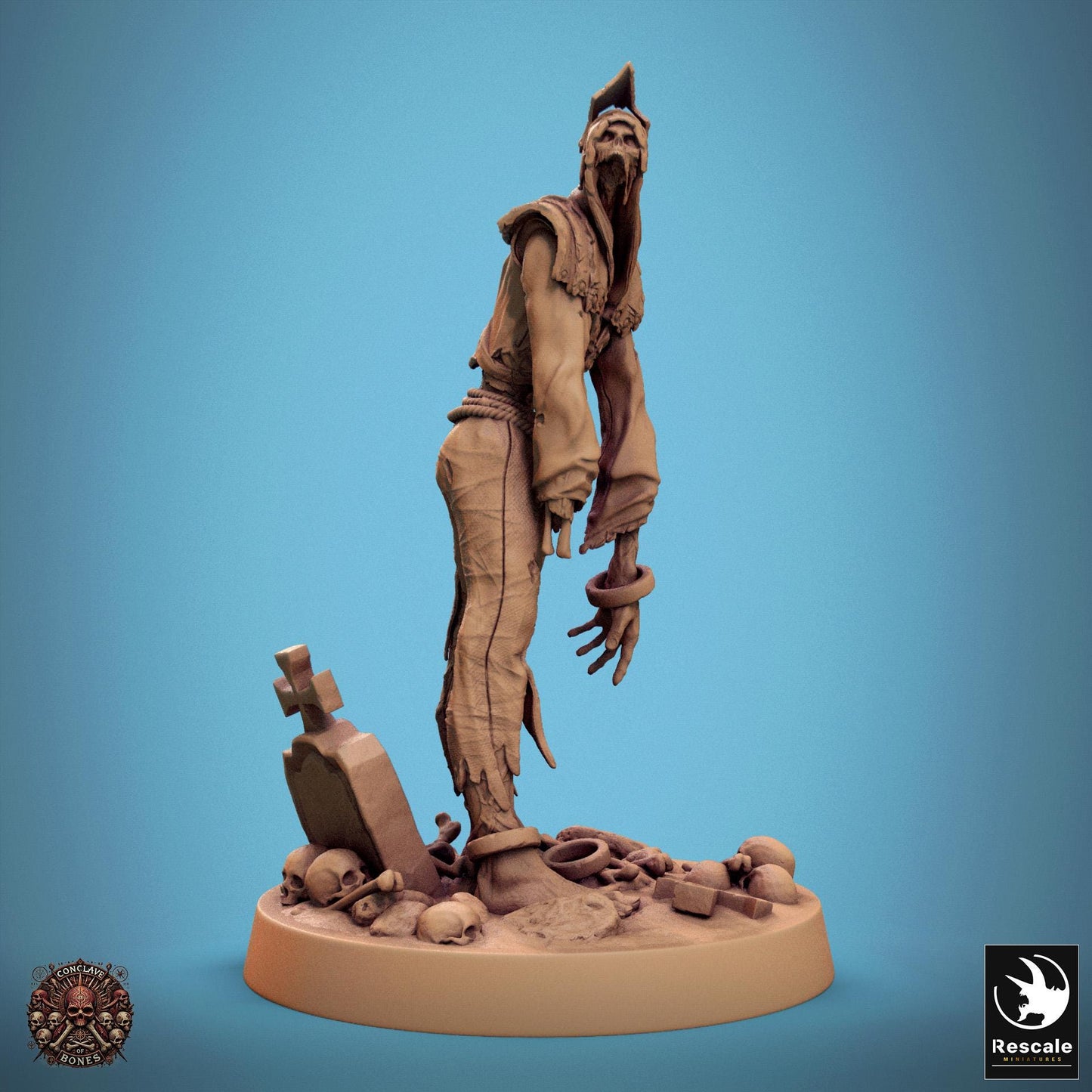 Zombie 2 -  Resin Miniature - Tabletop  miniature - Fantasy Miniature - 32mm - D&D -  Sci-fi Miniature - Rescale DnD