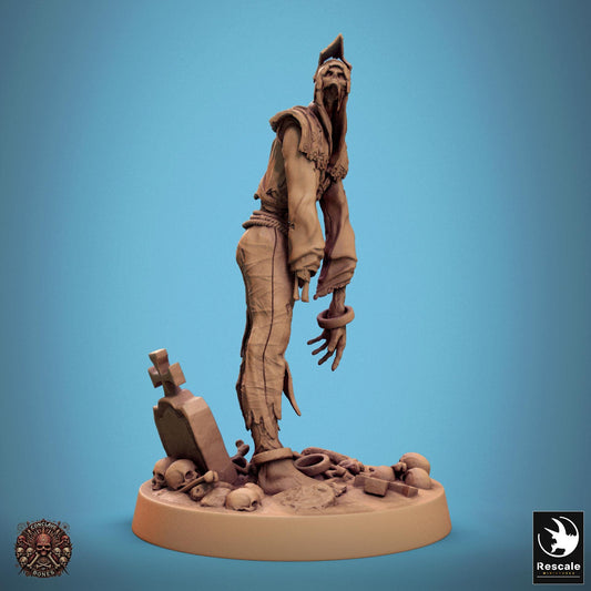 Zombie 2 - Resin Miniature - Tabletop miniature - Fantasy Miniature - 32mm - D&D - Sci-fi Miniature - Rescale DnD