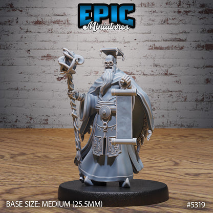 DnD Schoolar wizard -  Resin Miniature - Tabletop  miniature - Fantasy Miniature - 32mm - D&D -  Sci-fi Miniature