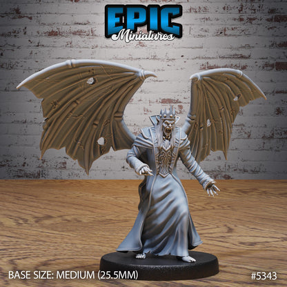 DnD Vampire King - Resin Miniature - Tabletop miniature - Fantasy Miniature - 32mm - D&D - Sci-fi Miniature