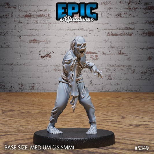 DnD Zombies -  Resin Miniature - Tabletop  miniature - Fantasy Miniature - 32mm - D&D -  Sci-fi Miniature