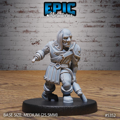 DnD Zombies -  Resin Miniature - Tabletop  miniature - Fantasy Miniature - 32mm - D&D -  Sci-fi Miniature