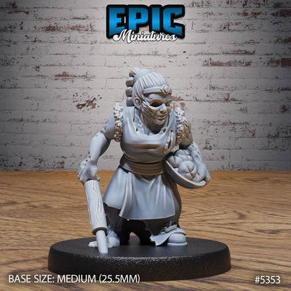 Zombies -  Resin Miniature - Tabletop  miniature - Fantasy Miniature - 32mm - D&D -  Sci-fi Miniature