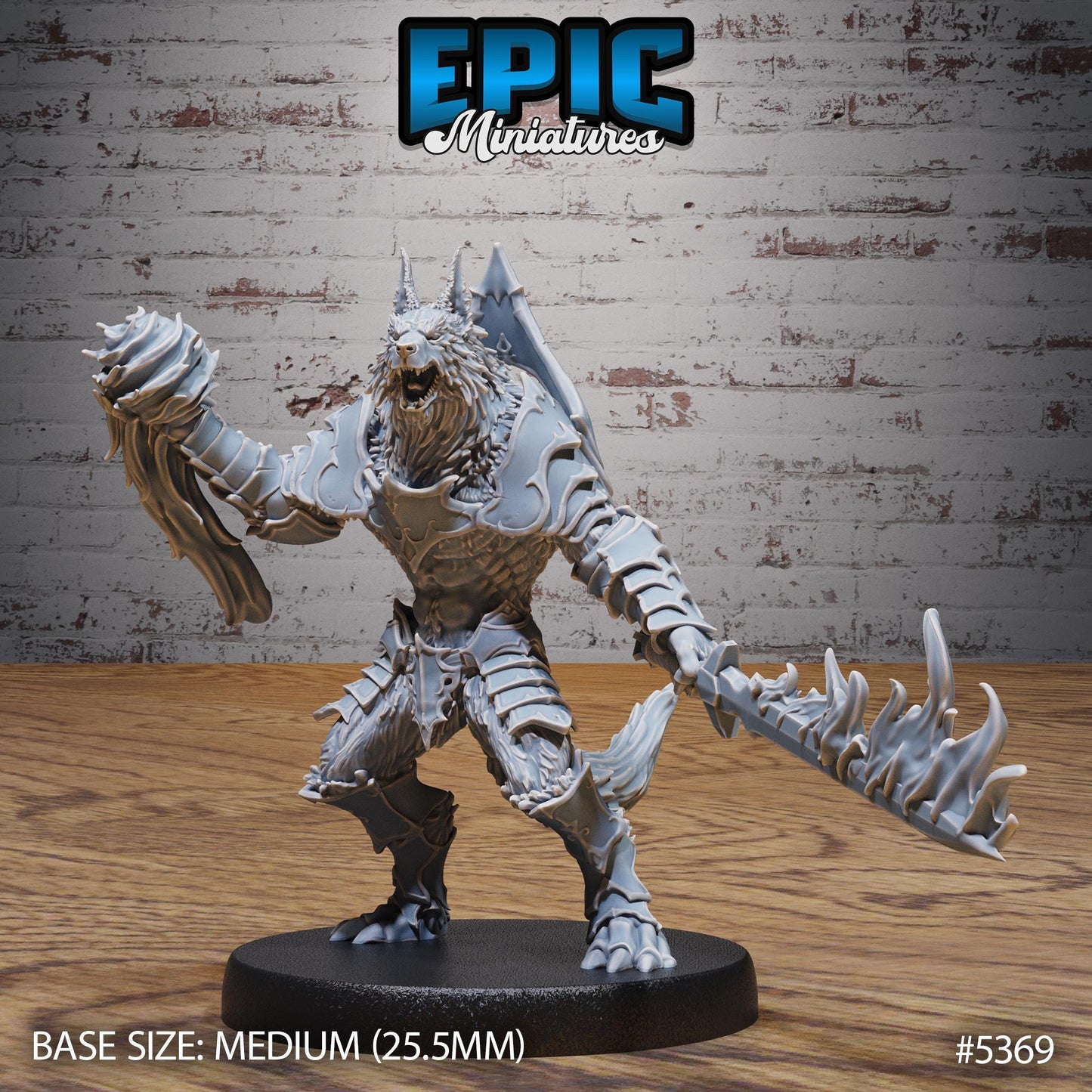 DnD Warewolf -  Resin Miniature - Tabletop  miniature - Fantasy Miniature - 32mm - D&D -  Sci-fi Miniature