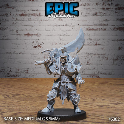 DnD Skeleton Heavy Gladiator -  Resin Miniature - Tabletop  miniature - Fantasy Miniature - 32mm - D&D -  Sci-fi Miniature