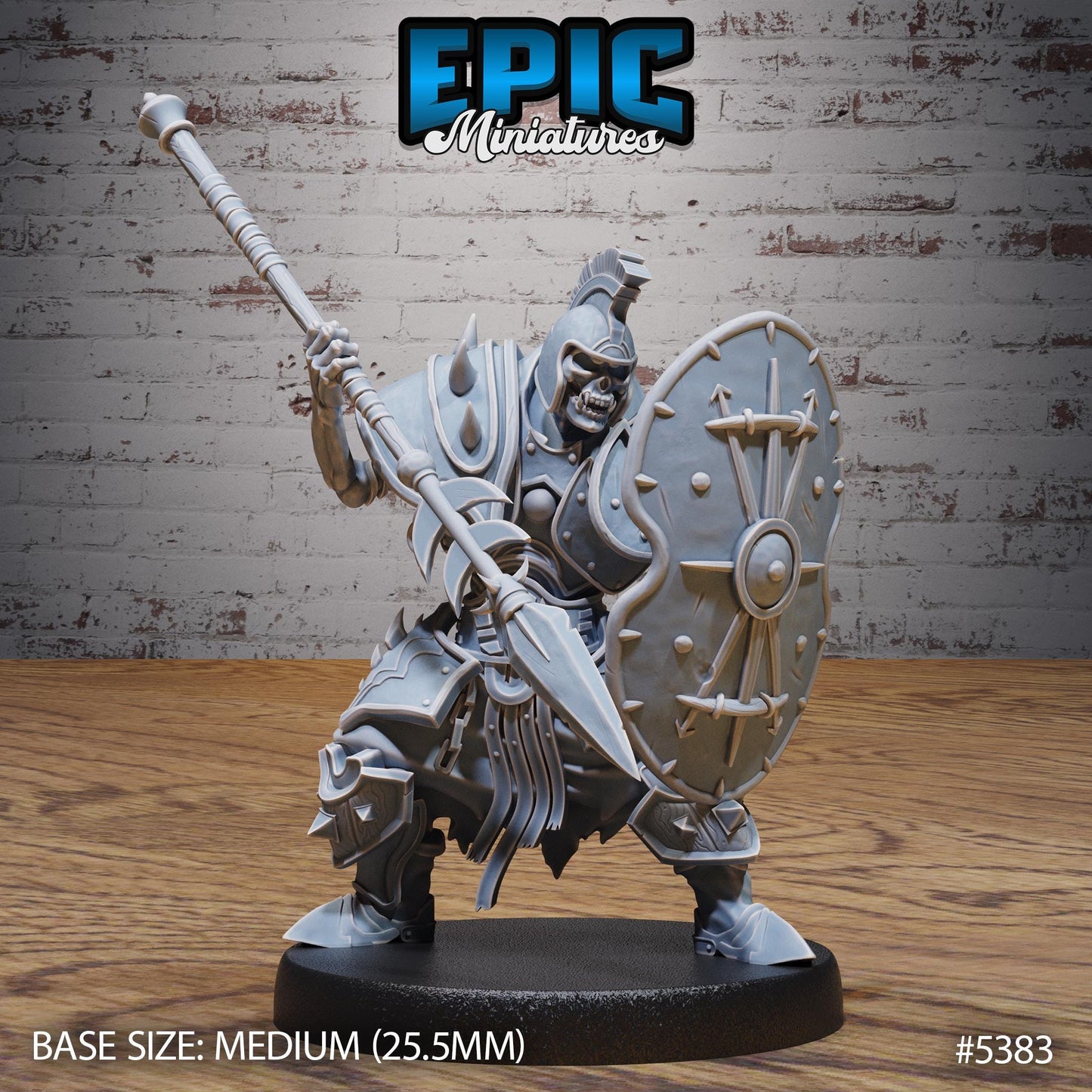 Skeleton Heavy Gladiator -  Resin Miniature - Tabletop  miniature - Fantasy Miniature - 32mm - D&D -  Sci-fi Miniature