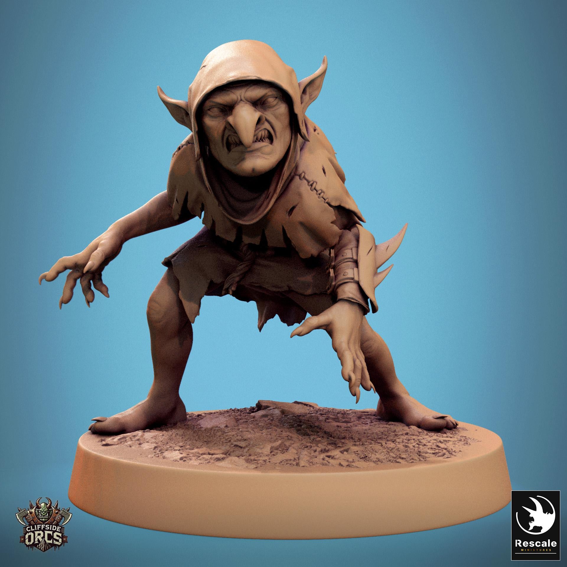 Goblins 2 - Resin Miniature - Tabletop miniature - Fantasy Miniature - 32mm - D&D - Sci-fi Miniature - Papsikel DnD