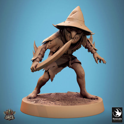 Goblins 2 -  Resin Miniature - Tabletop  miniature - Fantasy Miniature - 32mm - D&D -  Sci-fi Miniature - Papsikel DnD