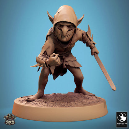 Goblins 2 - Resin Miniature - Tabletop miniature - Fantasy Miniature - 32mm - D&D - Sci-fi Miniature - Papsikel DnD