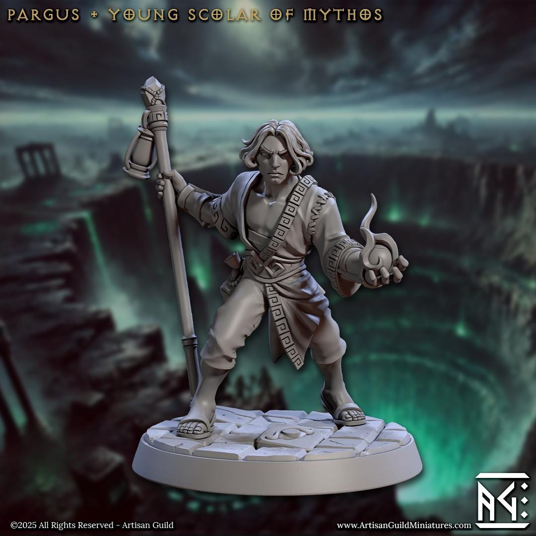 Pargus  - 3D Printed Miniature - Fantasy Miniature -Tabletop  Miniature - Tabletop Miniature - D&D - Artisan Guild DnD