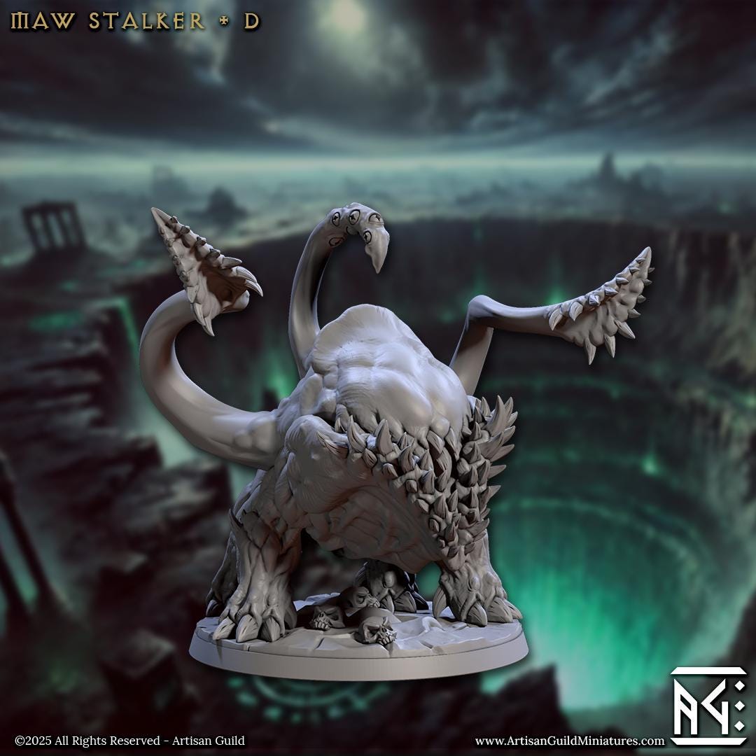 Maw Stalker  - 3D Printed Miniature - Fantasy Miniature -Tabletop  Miniature - Tabletop Miniature - D&D - Artisan Guild
