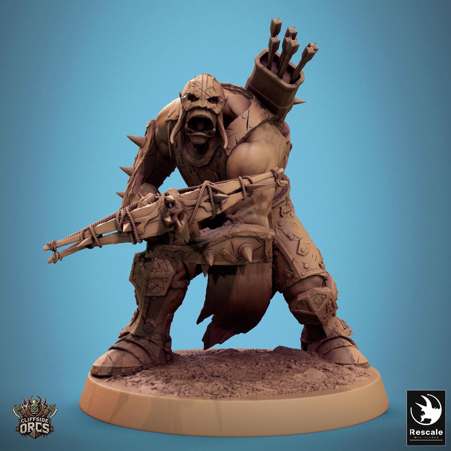 Infantry Orcs 1 -  Resin Miniature - Tabletop  miniature - Fantasy Miniature - 32mm - D&D -  Sci-fi Miniature - Papsikel DnD