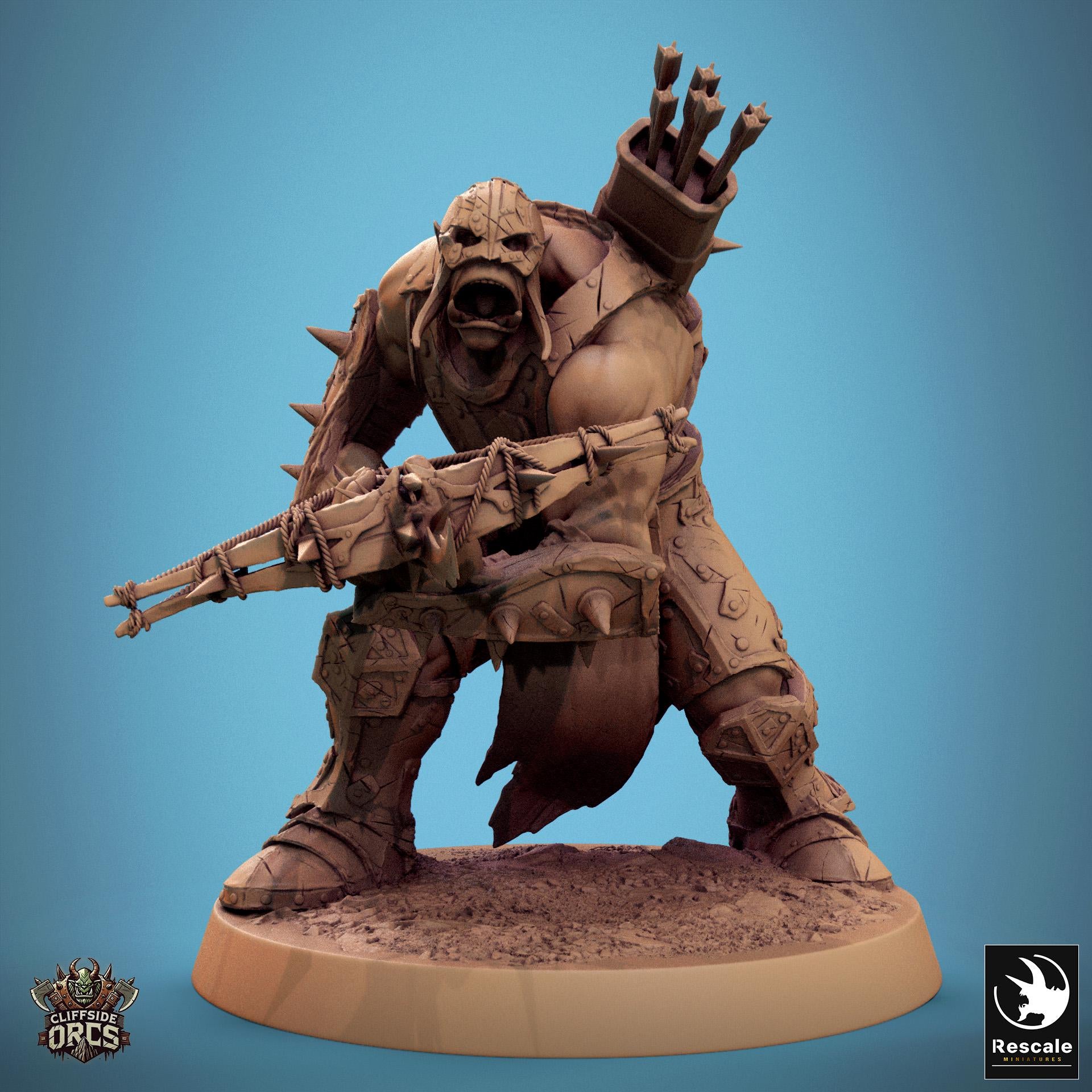Infantry Orcs 1 - Resin Miniature - Tabletop miniature - Fantasy Miniature - 32mm - D&D - Sci-fi Miniature - Papsikel DnD