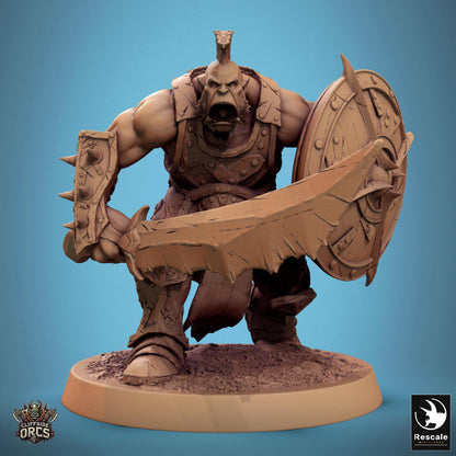 Infantry Orcs 1 - Resin Miniature - Tabletop miniature - Fantasy Miniature - 32mm - D&D - Sci-fi Miniature - Papsikel DnD