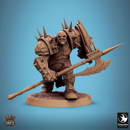 Infantry Orcs 1 - Resin Miniature - Tabletop miniature - Fantasy Miniature - 32mm - D&D - Sci-fi Miniature - Papsikel DnD