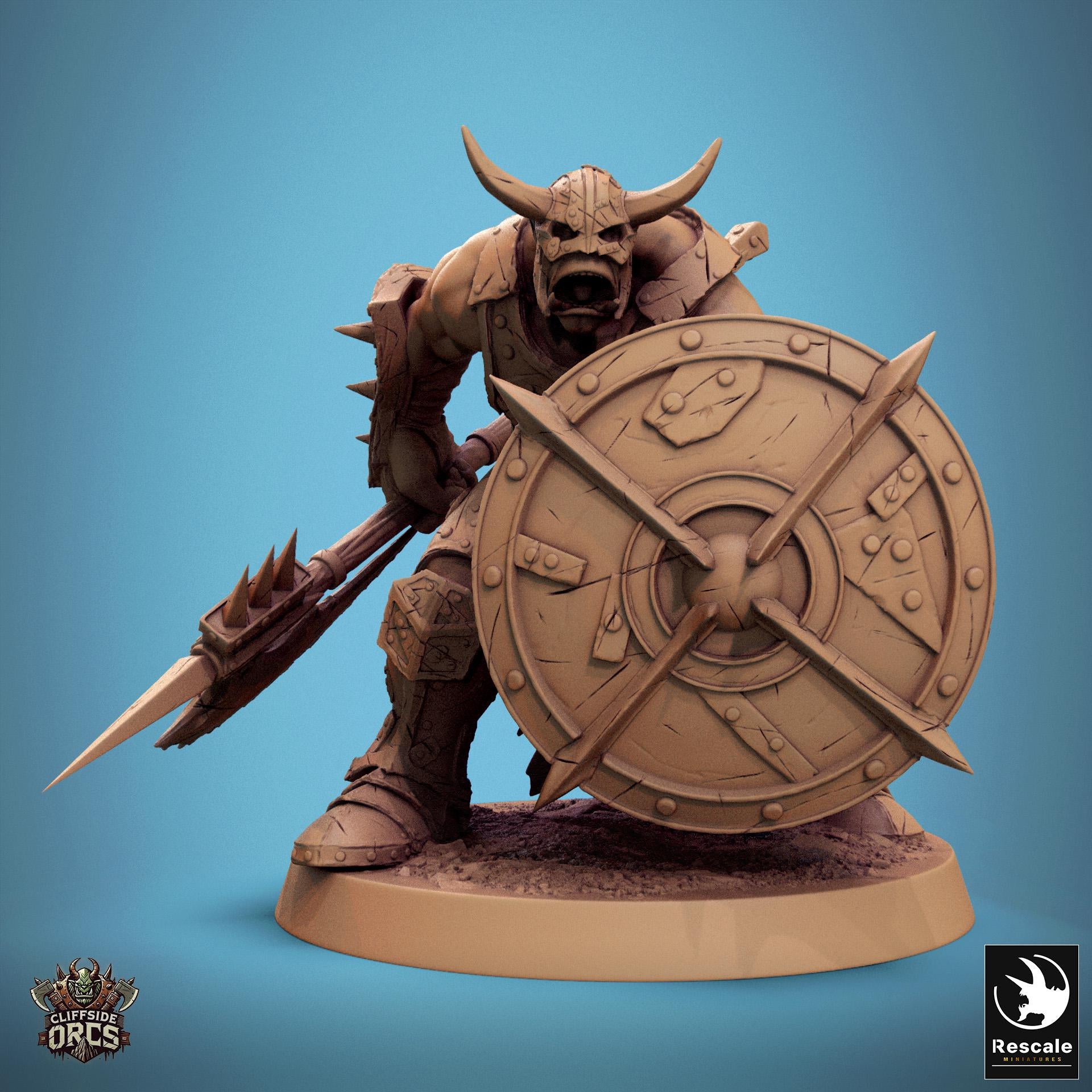 Infantry Orcs 1 - Resin Miniature - Tabletop miniature - Fantasy Miniature - 32mm - D&D - Sci-fi Miniature - Papsikel DnD