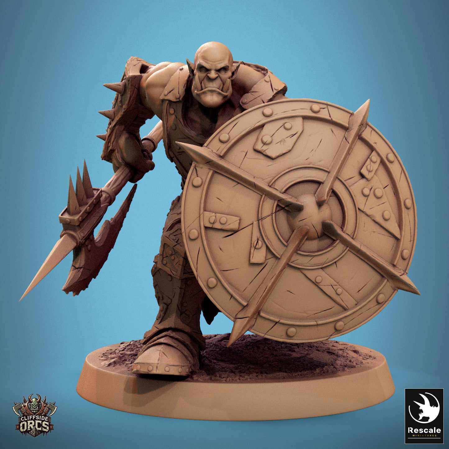 Infantry Orcs 2 - Resin Miniature - Tabletop miniature - Fantasy Miniature - 32mm - D&D - Sci-fi Miniature - Papsikel DnD