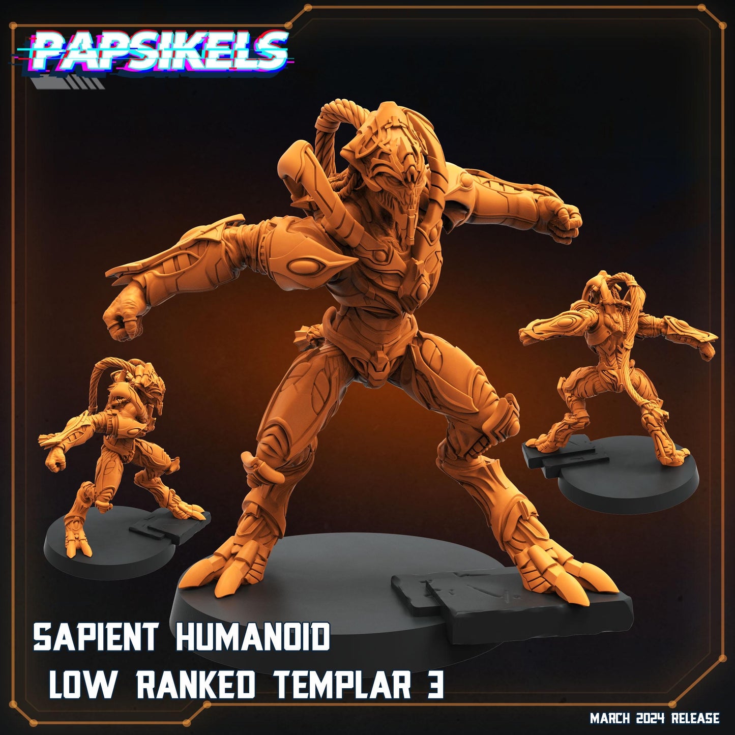 Sapient Humanoids - Resin Miniature - Tabletop miniature - Fantasy Miniature - 32mm - D&D - Sci-fi Miniature - Papsikel