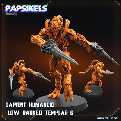 Sapient Humanoids -  Resin Miniature - Tabletop  miniature - Fantasy Miniature - 32mm - D&D -  Sci-fi Miniature - Papsikel
