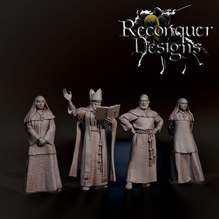 Clergy - Resin Miniature - Tabletop miniature - Medieval Miniature